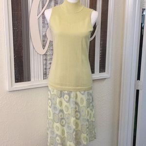 2 Piece - Skirt with Sleeveless Shell